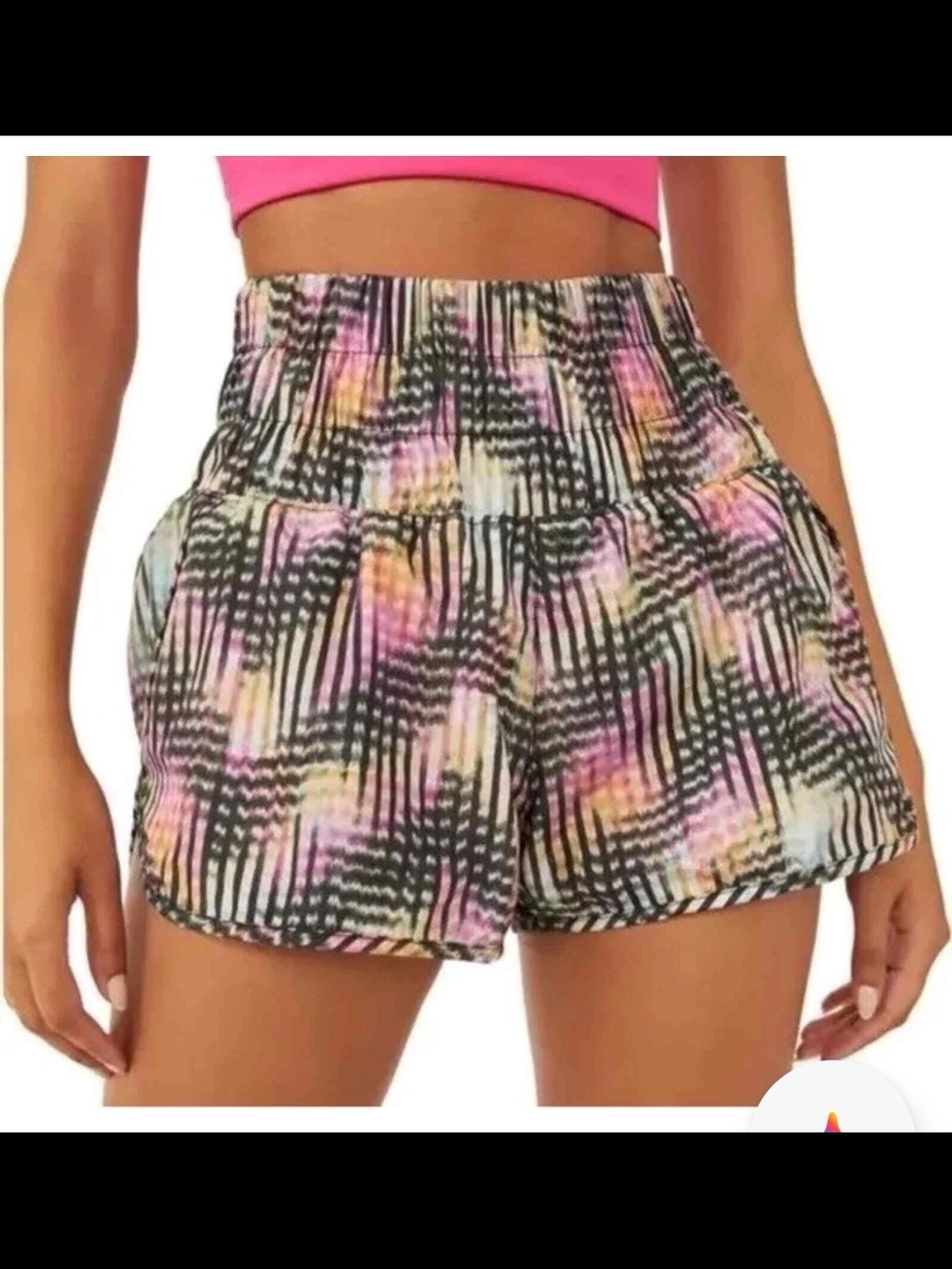 FP Movement by Free People Multicolor High-Rise Athletic Shorts